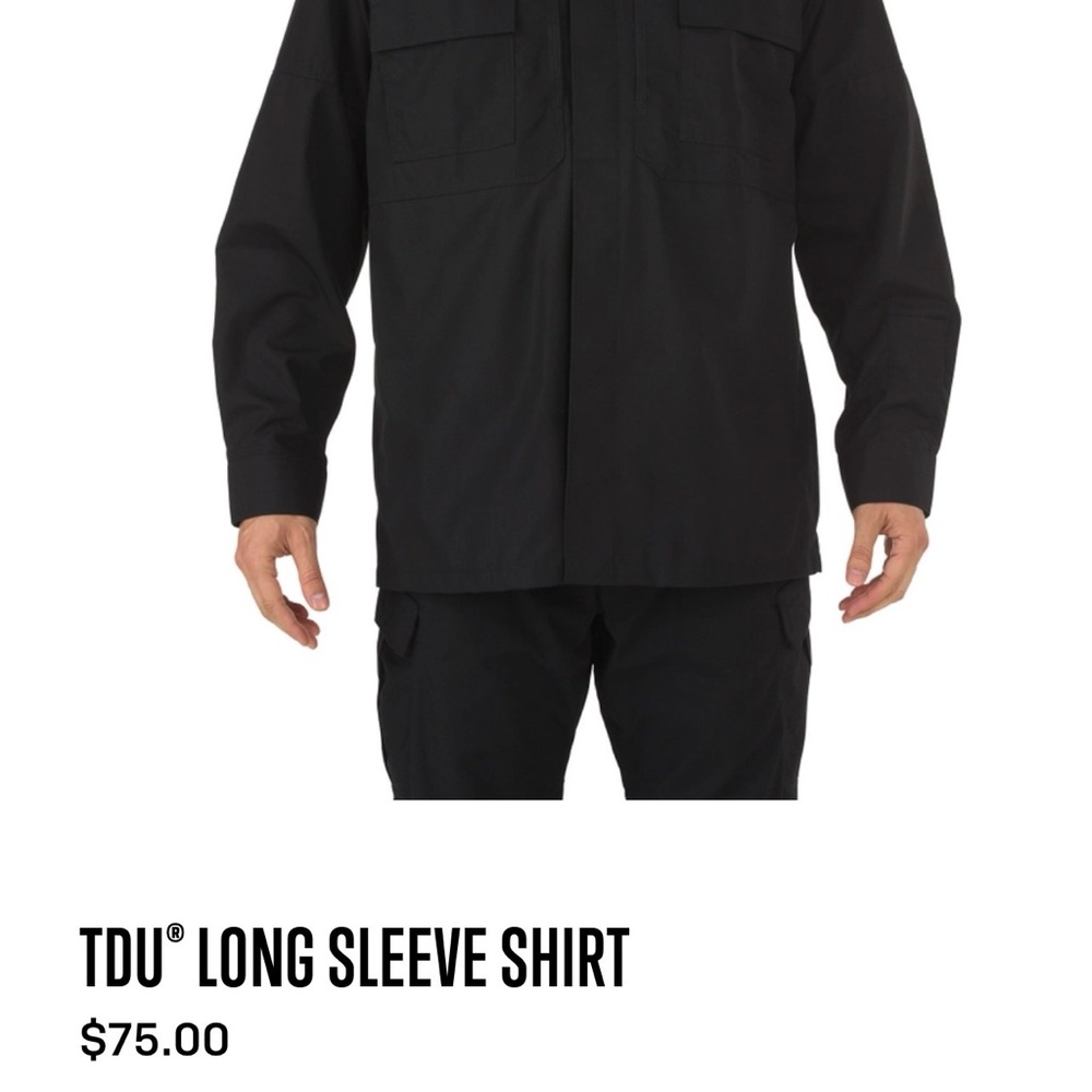 5.11 Tactical Black TDU Ripstop shirt